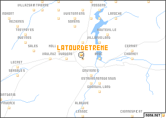 map of La Tour-de-Trême