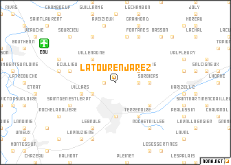 map of La Tour-en-Jarez