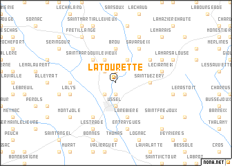 map of La Tourette