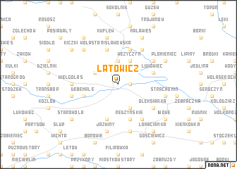 map of Latowicz