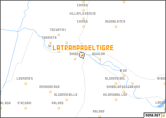 map of La Trampa del Tigre