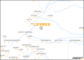 map of La Tranca