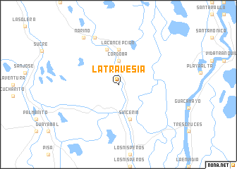 map of La Travesía