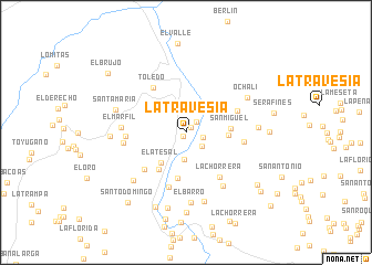 map of La Travesia