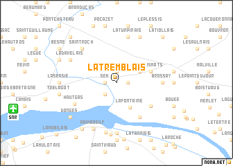 map of La Tremblais