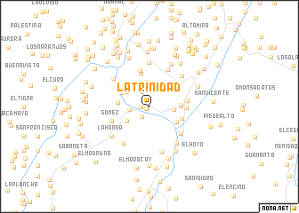 map of La Trinidad