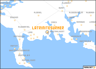 map of La Trinité-sur-Mer