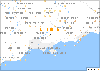 map of La Trinité