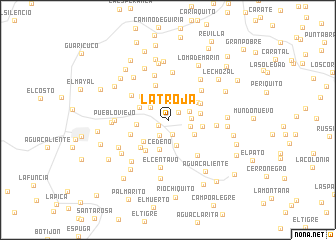 map of La Troja