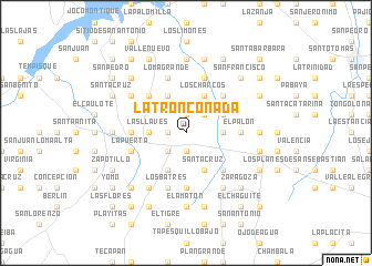 map of La Tronconada