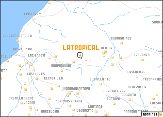 map of La Tropical