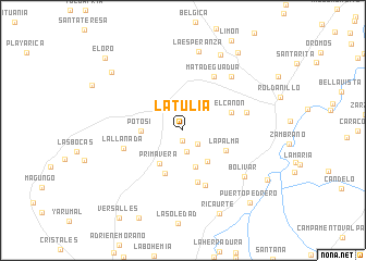 map of La Tulia