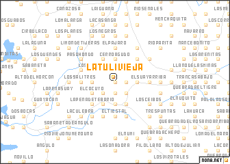 map of La Tulivieja