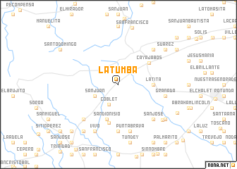 map of La Tumba