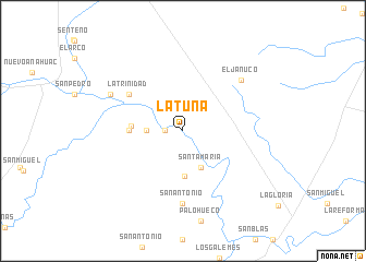 map of La Tuna