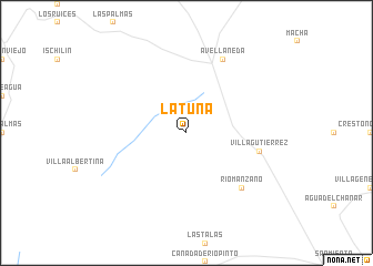 map of La Tuna