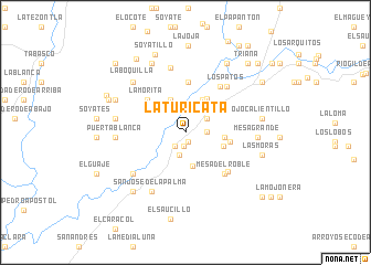 map of La Turicata