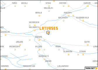map of Latvases