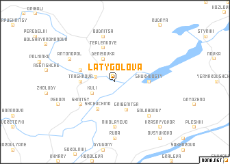 map of Latygolova