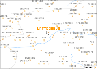 map of Latygorevo