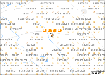 map of Laubbach
