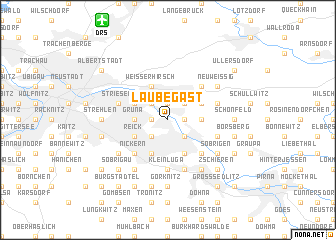 map of Laubegast