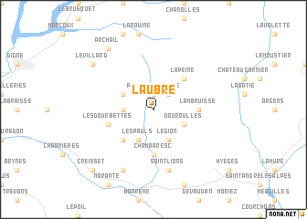 map of Laubre