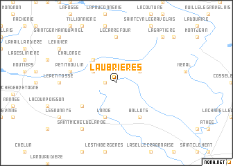map of Laubrières