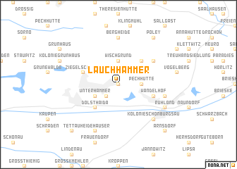 map of Lauchhammer