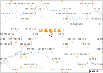 map of Lauenbrück