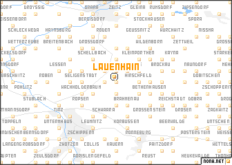 map of Lauenhain