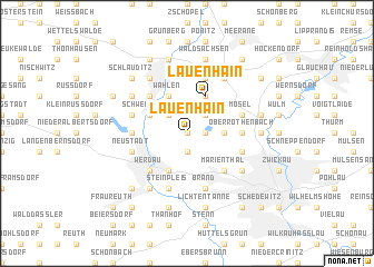 map of Lauenhain