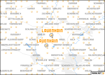 map of Lauenhain