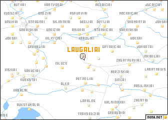 map of Laugaliai