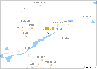 map of Lauga