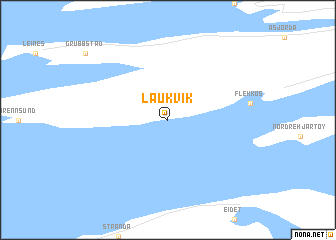 map of Laukvik