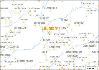 map of La Unión