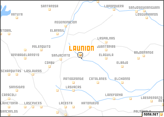 map of La Unión