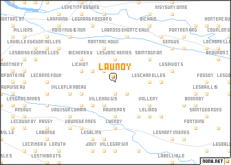 map of LʼAunoy