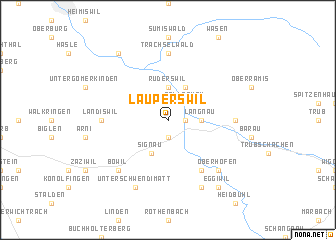 map of Lauperswil
