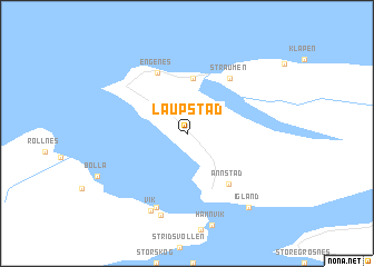 map of Laupstad