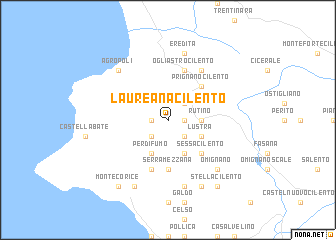 map of Laureana Cilento