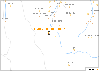map of Laureano Gómez