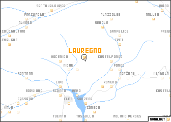 map of Lauregno