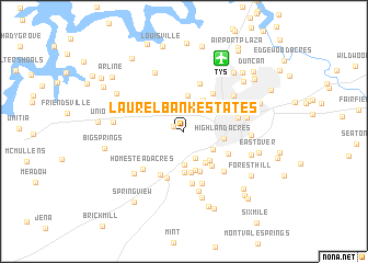 map of Laurel Bank Estates