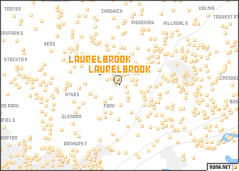 map of Laurel Brook