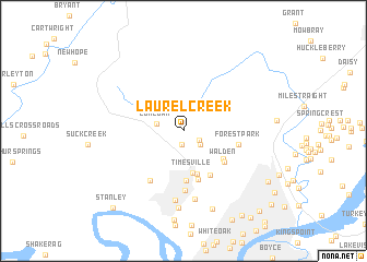map of Laurel Creek