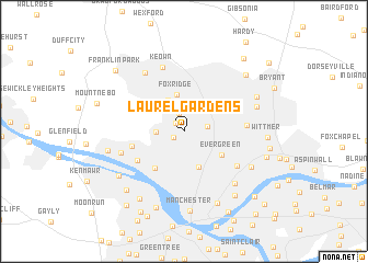map of Laurel Gardens