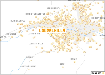 map of Laurel Hills