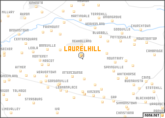 map of Laurel Hill